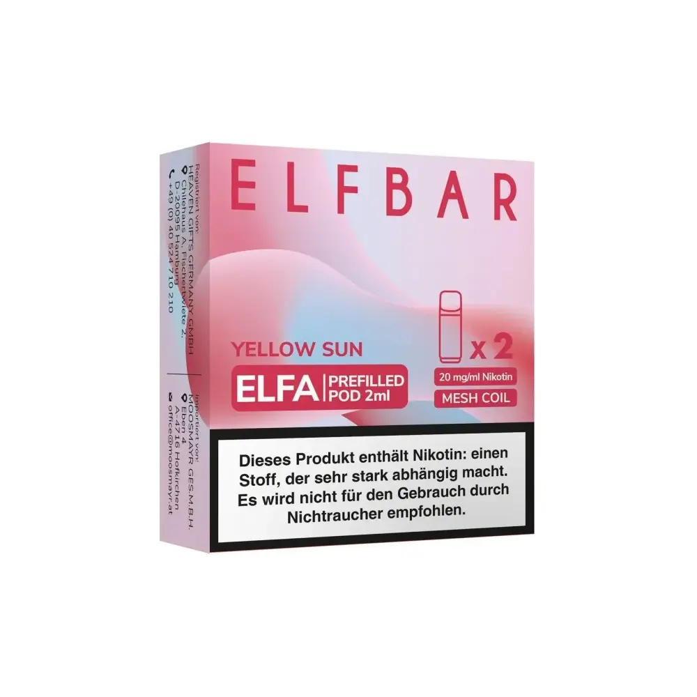 Elfbar Elfa Pods Yellow Sun
